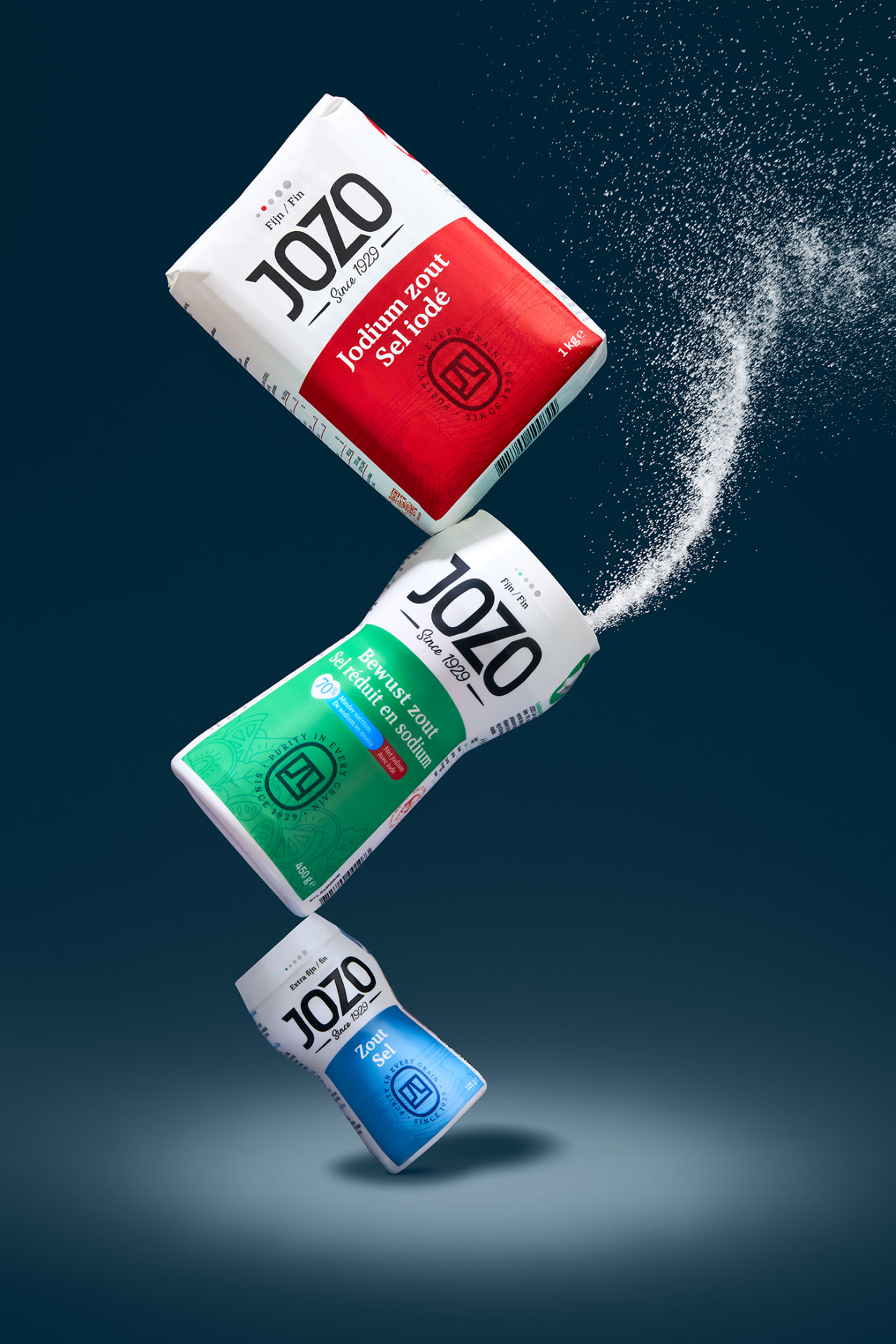 Balance Iodium zout Sel iode 1kg Bewust zout Sel 450g Zout Sel 125g